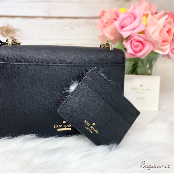 Kate spade set  dashing penguin card holder black - Picture 6 of 8